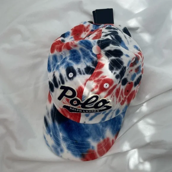 SOLD// Polo Ralph Lauren Tie-dye Logo Cap - Picture 6 of 13